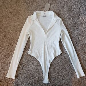 Meshki Long Sleeve Collar Bodysuit